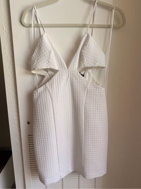 ZARA White Cutout Mini Dress